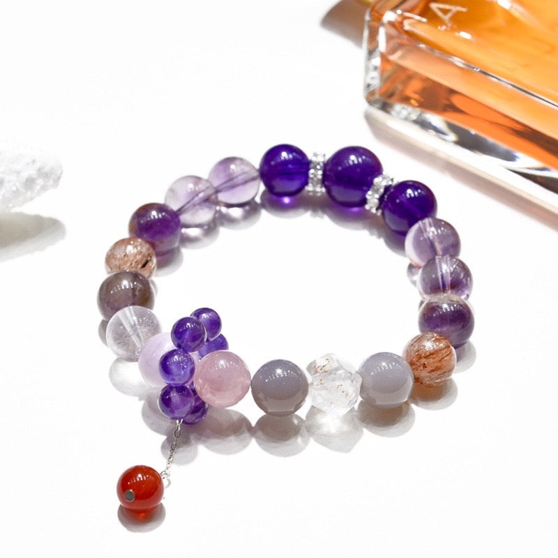 Jiu Zi Li Huo Yun-Amethyst Bracelet