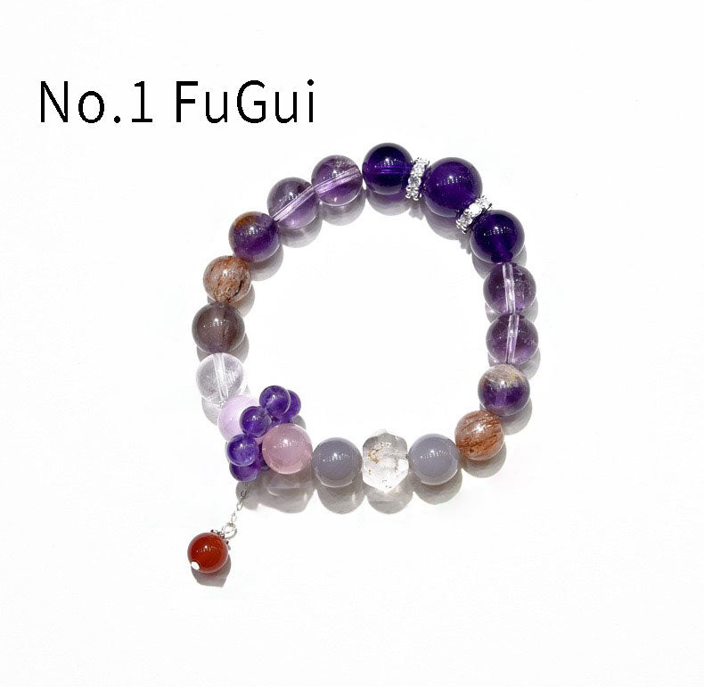 Jiu Zi Li Huo Yun-Amethyst Bracelet