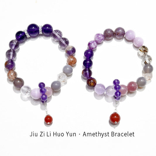 Jiu Zi Li Huo Yun-Amethyst Bracelet