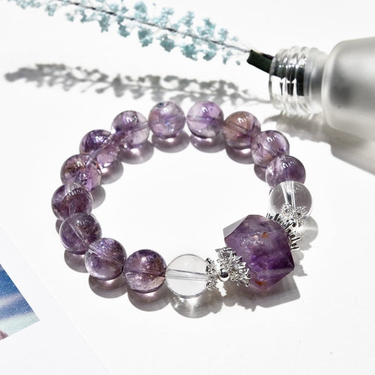Attract wisdom-Purple Ace Natural amethyst bracelet